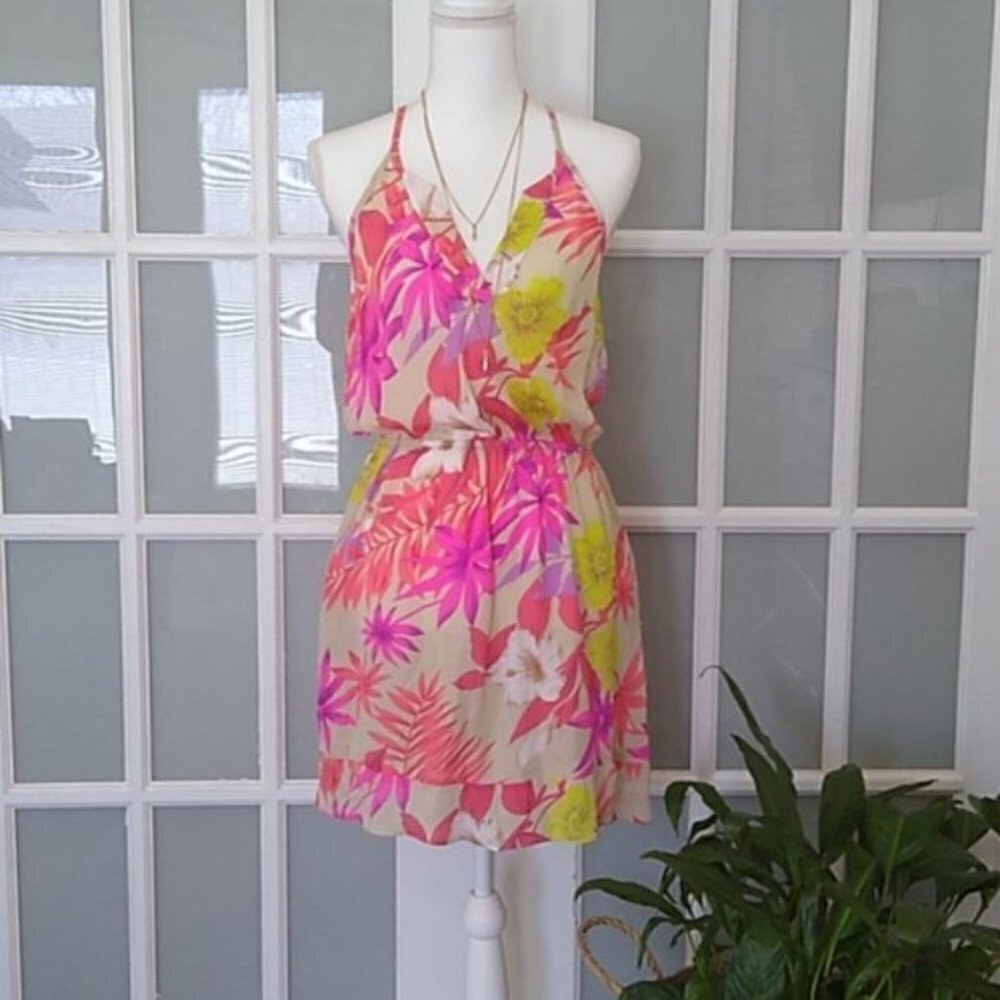 NEW Alice & Trixie Bridgette Silk Floral Racerback Dress - Picture 2 of 14